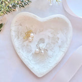 Pixie Bow Freshwater Pearl Earrings Gold